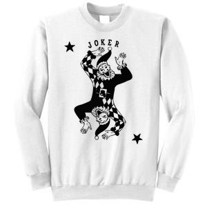 Joker Jester Clown Card Poker Playing Wild Card Gift Sweatshirt