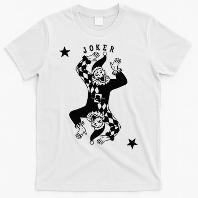 Joker Jester Clown Card Poker Playing Wild Card Gift T-Shirt