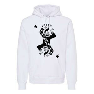 Joker Jester Clown Card Poker Playing Wild Card Gift Premium Hoodie