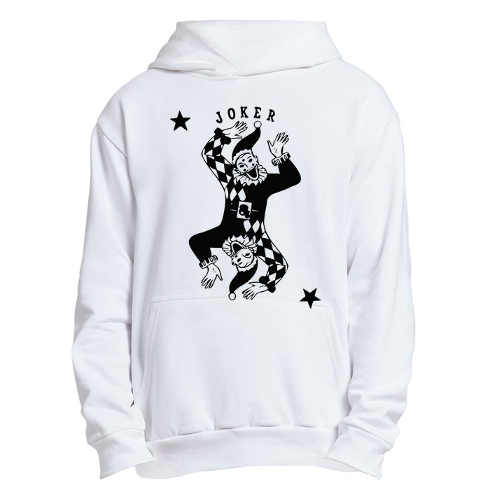 Joker Jester Clown Card Poker Playing Wild Card Gift Urban Pullover Hoodie