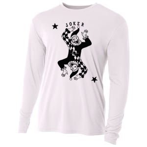 Joker Jester Clown Card Poker Playing Wild Card Gift Cooling Performance Long Sleeve Crew