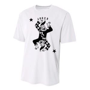 Joker Jester Clown Card Poker Playing Wild Card Gift Performance Sprint T-Shirt