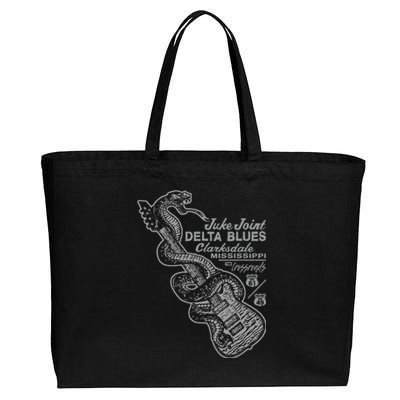 Juke Joint Delta Blues Music Cotton Canvas Jumbo Tote