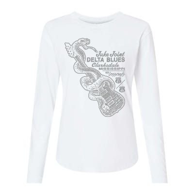 Juke Joint Delta Blues Music Womens Cotton Relaxed Long Sleeve T-Shirt