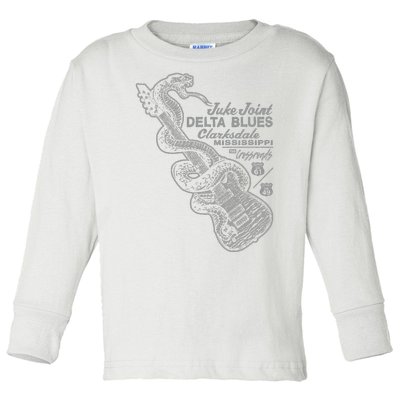 Juke Joint Delta Blues Music Toddler Long Sleeve Shirt