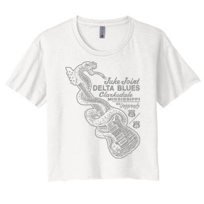 Juke Joint Delta Blues Music Women's Crop Top Tee