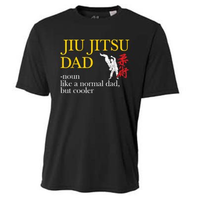 Jiu Jitsu Dad Noun Like A Normal Dad But Cooler Bbj Mma Cooling Performance Crew T-Shirt