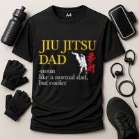 Jiu Jitsu Dad Noun Like A Normal Dad But Cooler Bbj Mma Cooling Performance Crew T-Shirt