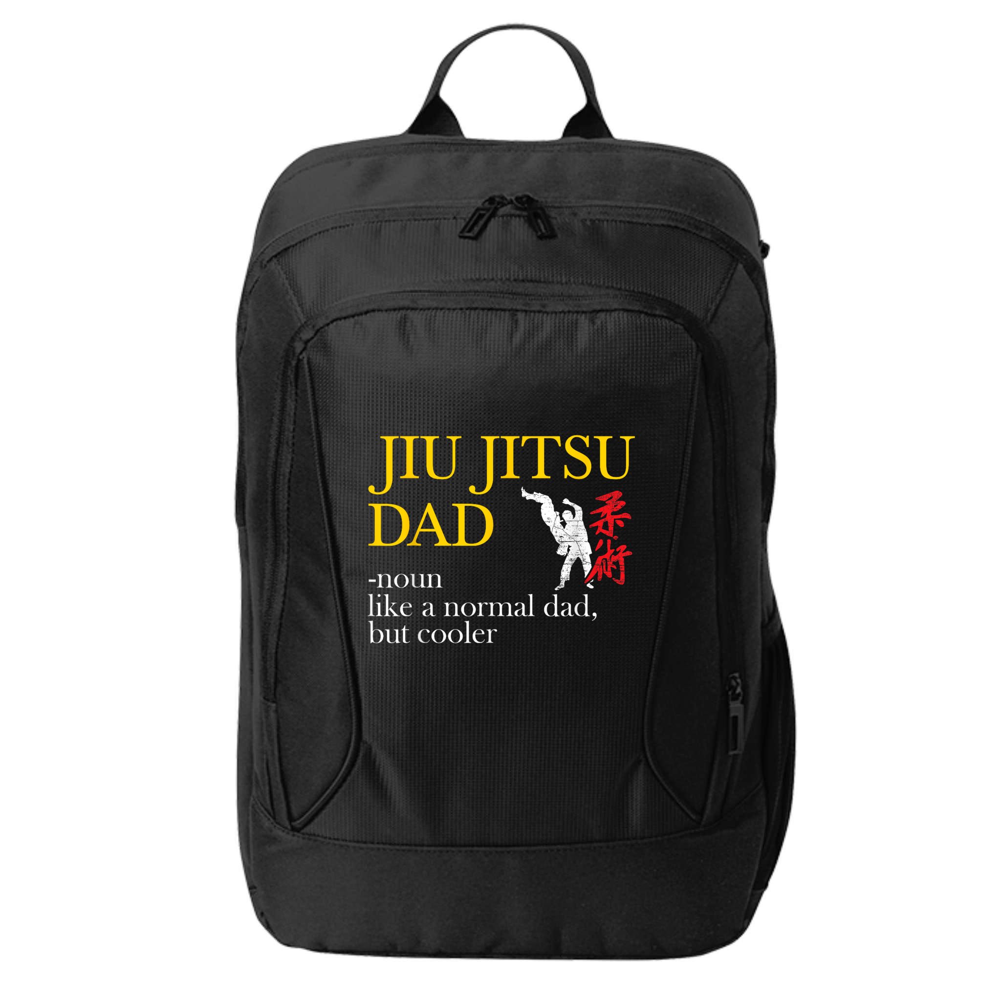Jiu Jitsu Dad Noun Like A Normal Dad But Cooler Bbj Mma City Backpack