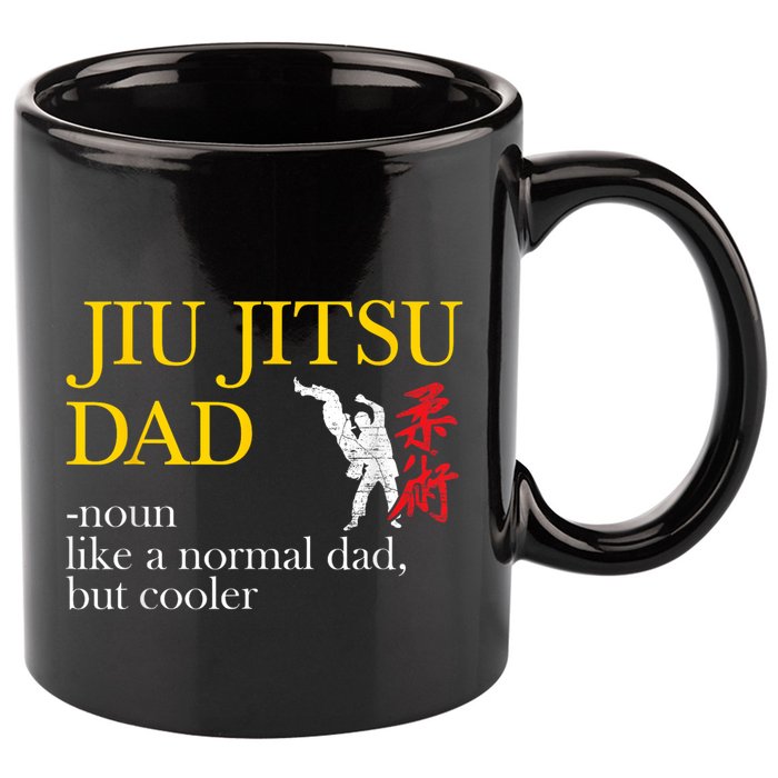 Jiu Jitsu Dad Noun Like A Normal Dad But Cooler Bbj Mma 11oz C Handle Ceramic Mug