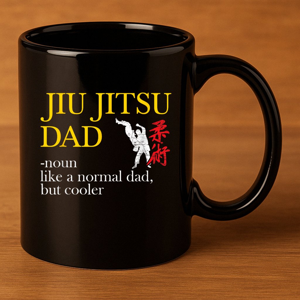 Jiu Jitsu Dad Noun Like A Normal Dad But Cooler Bbj Mma 11oz C Handle Ceramic Mug