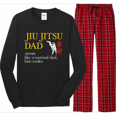 Jiu Jitsu Dad Noun Like A Normal Dad But Cooler Bbj Mma Long Sleeve Pajama Set