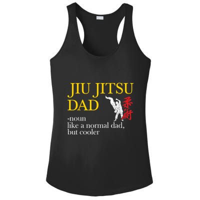 Jiu Jitsu Dad Noun Like A Normal Dad But Cooler Bbj Mma Ladies PosiCharge Competitor Racerback Tank