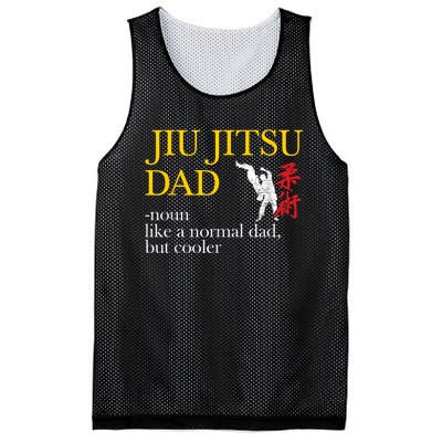 Jiu Jitsu Dad Noun Like A Normal Dad But Cooler Bbj Mma Mesh Reversible Basketball Jersey Tank