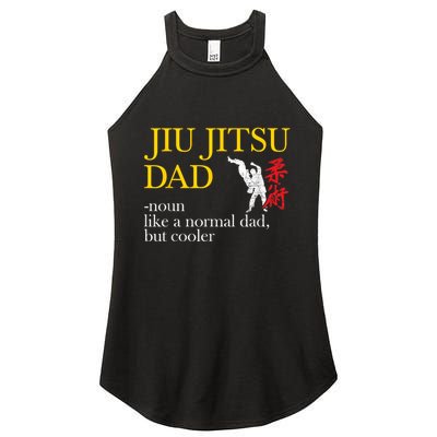 Jiu Jitsu Dad Noun Like A Normal Dad But Cooler Bbj Mma Women's Perfect Tri Rocker Tank