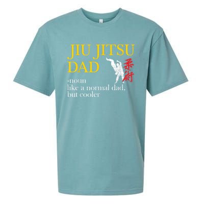 Jiu Jitsu Dad Noun Like A Normal Dad But Cooler Bbj Mma Sueded Cloud Jersey T-Shirt