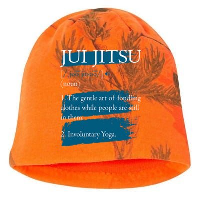 Jiu Jitsu Definition Brazilian Bjj Mixed Martial Arts Cool Gift Kati - Camo Knit Beanie