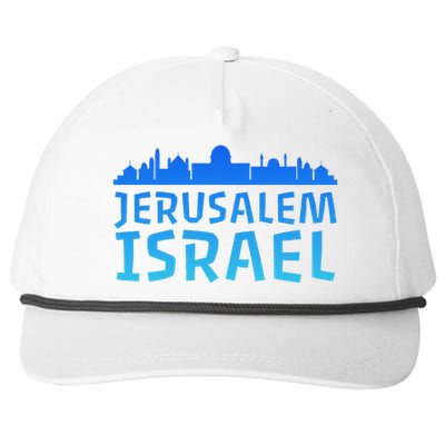 Jewish Jerusalem Design I Love Israel Snapback Five-Panel Rope Hat