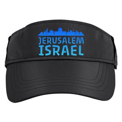 Jewish Jerusalem Design I Love Israel Adult Drive Performance Visor