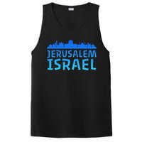 Jewish Jerusalem Design I Love Israel PosiCharge Competitor Tank