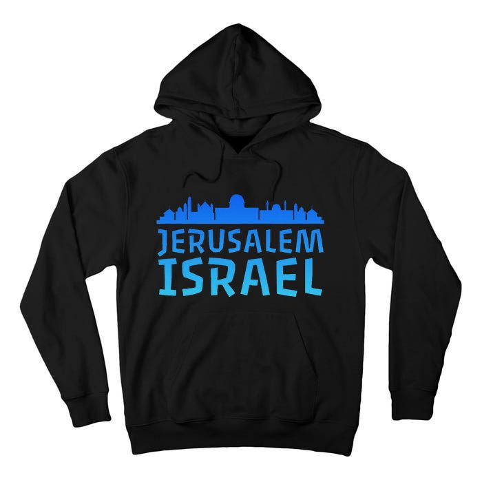 Jewish Jerusalem Design I Love Israel Tall Hoodie