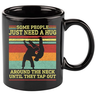Jiu Jitsu Dad Like A Normal Dad But Cooler BBJ Jiu Jitsu 11oz C Handle Ceramic Mug