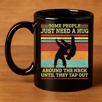 Jiu Jitsu Dad Like A Normal Dad But Cooler BBJ Jiu Jitsu 11oz C Handle Ceramic Mug