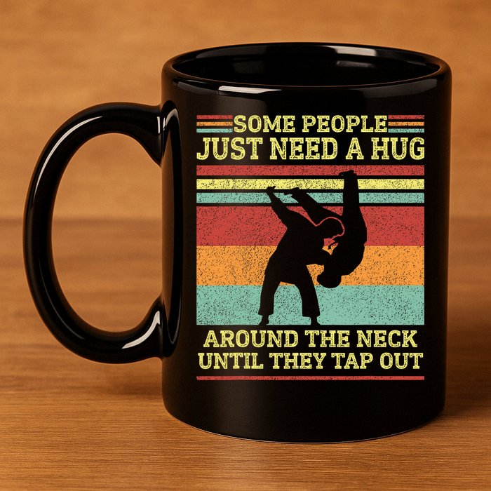 Jiu Jitsu Dad Like A Normal Dad But Cooler BBJ Jiu Jitsu 11oz C Handle Ceramic Mug