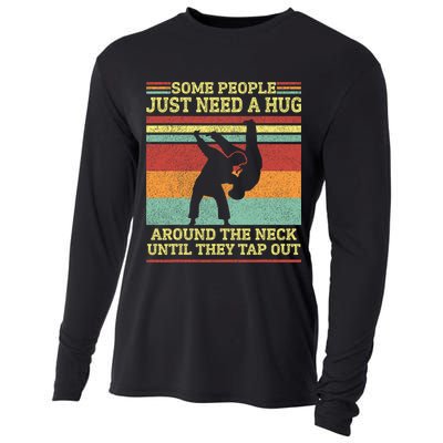 Jiu Jitsu Dad Like A Normal Dad But Cooler BBJ Jiu Jitsu Cooling Performance Long Sleeve Crew