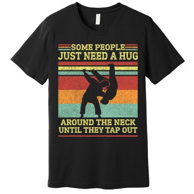 Jiu Jitsu Dad Like A Normal Dad But Cooler BBJ Jiu Jitsu Premium T-Shirt