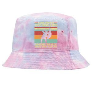 Jiu Jitsu Dad Like A Normal Dad But Cooler BBJ Jiu Jitsu Tie-Dyed Bucket Hat