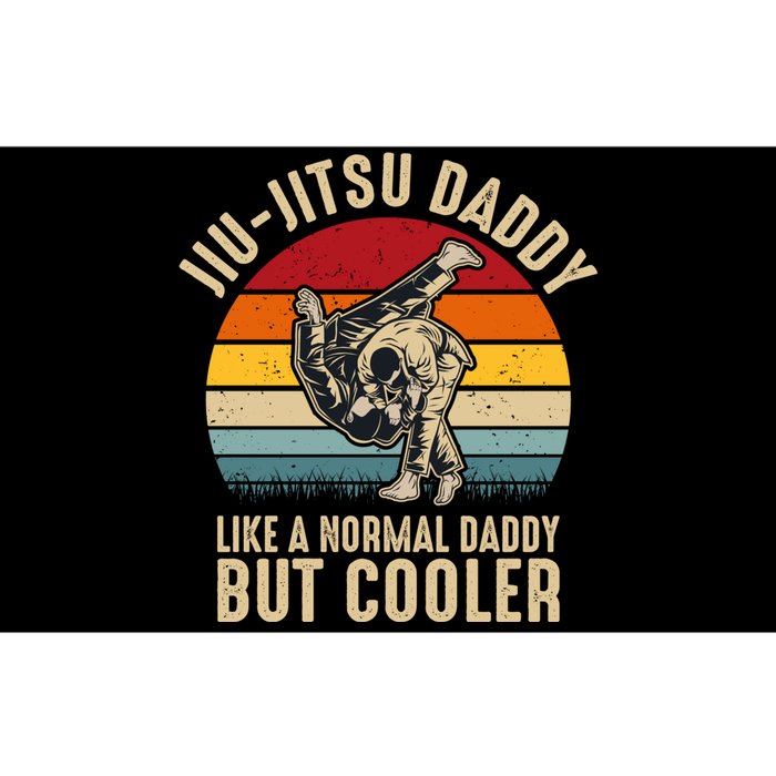 Jiu Jitsu Daddy Like A Normal Daddy But Cooler Funny Dad Gifts Retro Plus Size Bumper Sticker