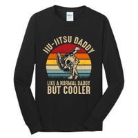 Jiu Jitsu Daddy Like A Normal Daddy But Cooler Funny Dad Gifts Retro Plus Size Tall Long Sleeve T-Shirt