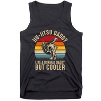 Jiu Jitsu Daddy Like A Normal Daddy But Cooler Funny Dad Gifts Retro Plus Size Tank Top