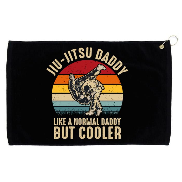 Jiu Jitsu Daddy Like A Normal Daddy But Cooler Funny Dad Gifts Retro Plus Size Grommeted Golf Towel