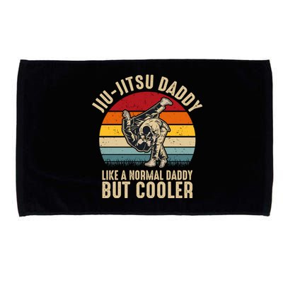 Jiu Jitsu Daddy Like A Normal Daddy But Cooler Funny Dad Gifts Retro Plus Size Microfiber Hand Towel