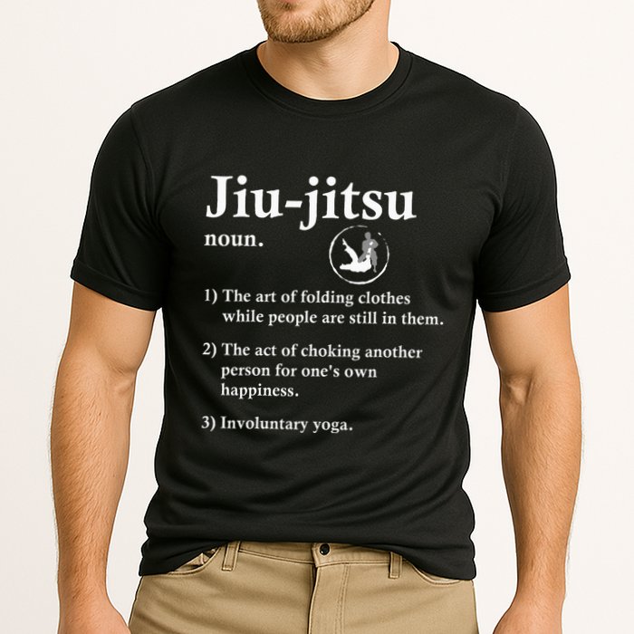 Jiu Jitsu Definition Funny Bjj Cooling Performance Crew T-Shirt