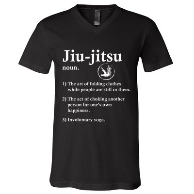 Jiu Jitsu Definition Funny Bjj V-Neck T-Shirt