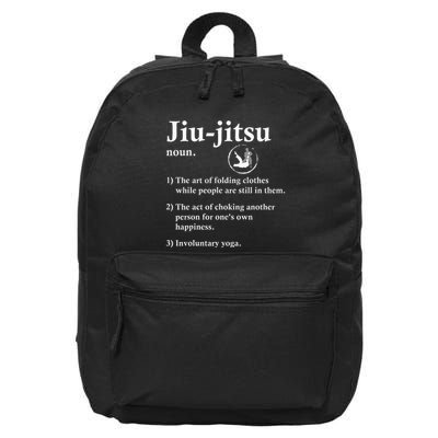 Jiu Jitsu Definition Funny Bjj 16 in Basic Backpack