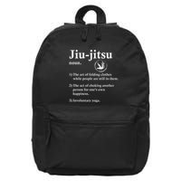 Jiu Jitsu Definition Funny Bjj 16 in Basic Backpack