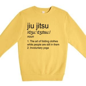 Jiu Jitsu Definition Martial Arts Premium Crewneck Sweatshirt