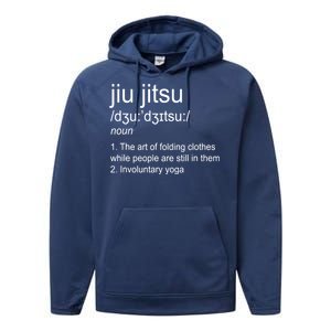 Jiu Jitsu Definition Martial Arts Performance Fleece Hoodie