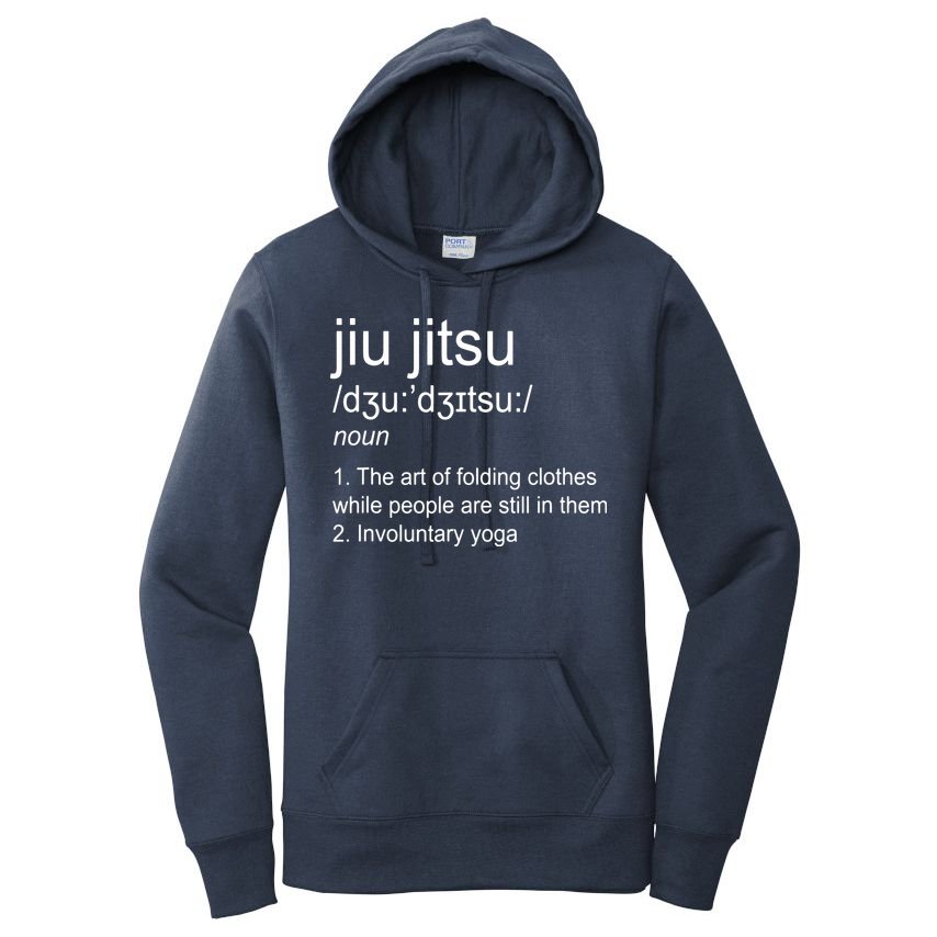 Jiu Jitsu Definition Martial Arts Women's Pullover Hoodie