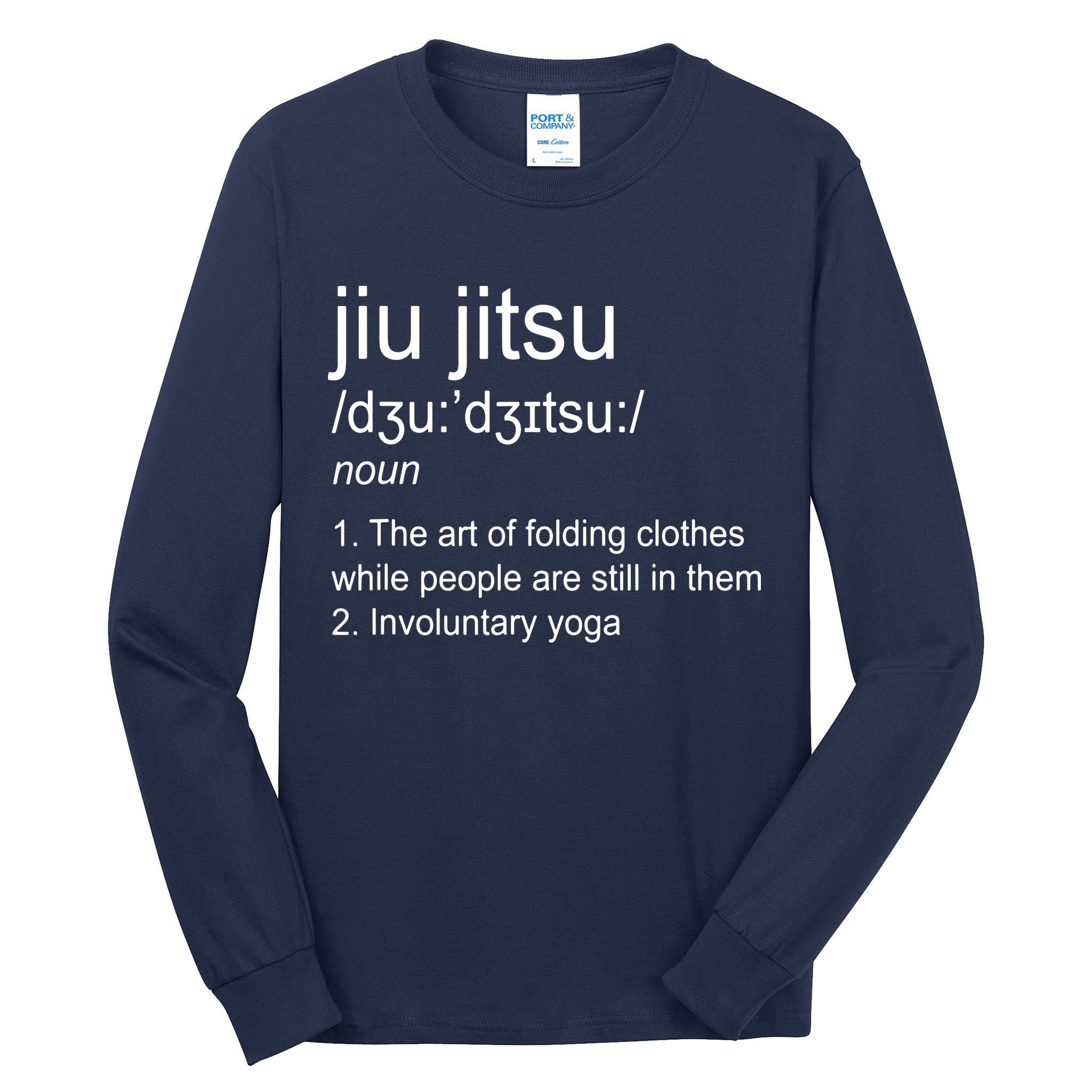 Jiu Jitsu Definition Martial Arts Tall Long Sleeve T-Shirt