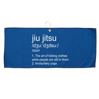 Jiu Jitsu Definition Martial Arts Large Microfiber Waffle Golf Towel
