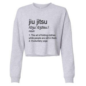 Jiu Jitsu Definition Martial Arts Cropped Pullover Crew