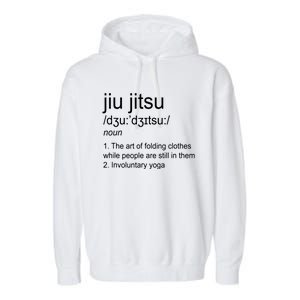 Jiu Jitsu Definition Martial Arts Garment-Dyed Fleece Hoodie