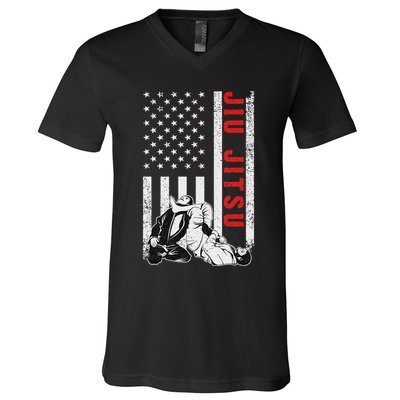 Jiu Jitsu Design Brazilian Jiu Jitsu Bjj V-Neck T-Shirt
