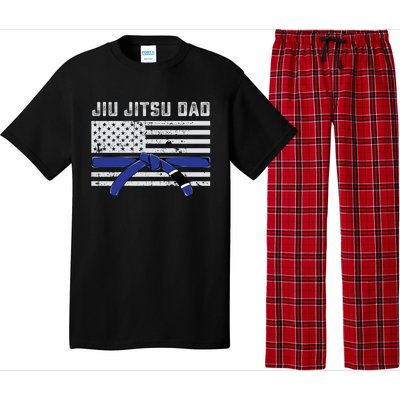 Jiu Jitsu Dad Blue Belt Police Lives Matter Thin Blue Line Great Gift Pajama Set