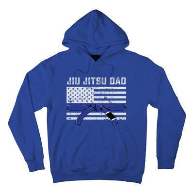 Jiu Jitsu Dad Blue Belt Police Lives Matter Thin Blue Line Great Gift Hoodie